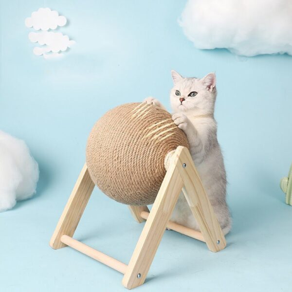 Cat Scratching Ball Toy Kitten Sisal Rope Ball Board Grinding Paws Toys Cats Scratcher Wear-resistant Pet Furniture supplies - El Cuarto de Herramientas